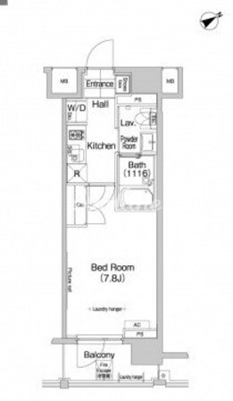 プラウドフラット八丁堀の物件間取画像